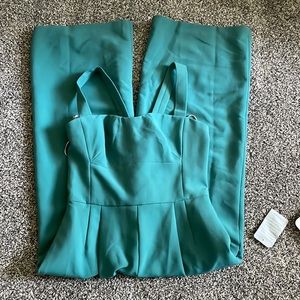 Gal Meet Glam - mild teal jumpsuit